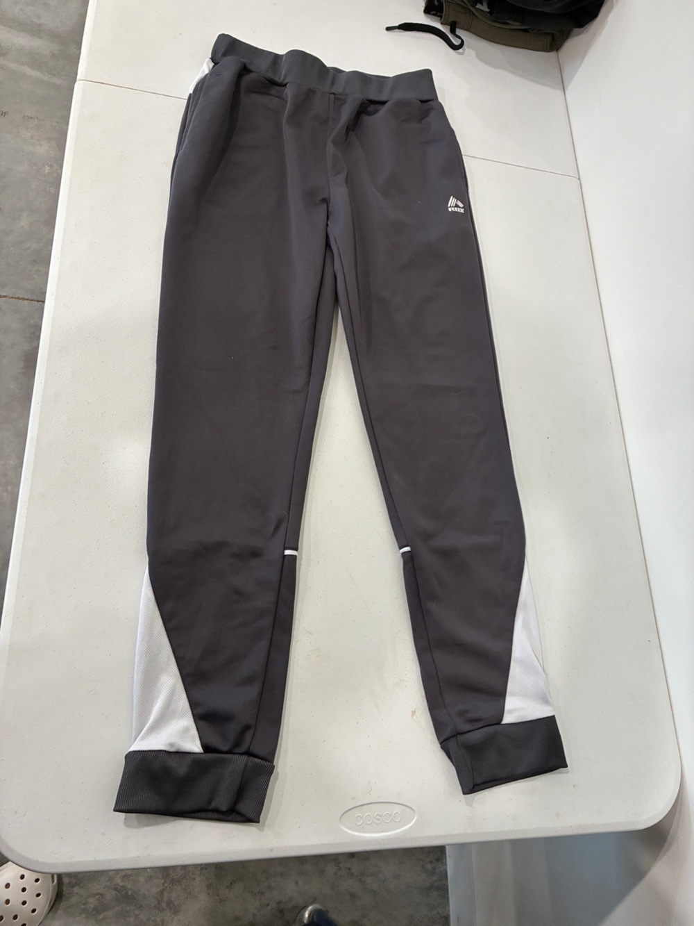 RBX Active Boys/ Youth Size 16/18 Gray Jogger Pants White Colorblock